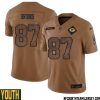 Robert Rochell No 22 Green Bay Packers 2023 Salute To Service Limited Player Jersey Youth Brown – Replica