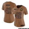 Martellus Bennett No 80 Green Bay Packers 2023 Salute To Service Limited Player Jersey Women Brown – Replica