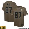 Jordan Love No 10 Green Bay Packers 2022 Salute To Service Limited Player Jersey Youth – Replica