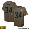 Jordan Love No 10 Green Bay Packers 2022 Salute To Service Limited Player Jersey Youth – Replica