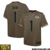 Jaire Alexander No 23 Green Bay Packers 2022 Salute To Service Limited Player Jersey Youth – Replica