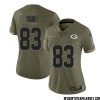 Sean Clifford No 8 Green Bay Packers 2022 Salute To Service Limited Player Jersey Womens – Replica