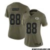 Henry Pearson No 44 Green Bay Packers 2022 Salute To Service Limited Player Jersey Womens – Replica
