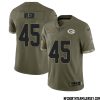 Forrest Gregg No 75 Green Bay Packers 2022 Salute To Service Limited Player Jersey Mens – Replica