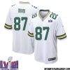 Don Hutson No 14 Green Bay Packers Super Bowl Lviii Away Game Jersey Mens White – Replica