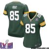 Tony Canadeo No 88 Green Bay Packers Super Bowl Lviii Home Game Jersey Womens – Replica