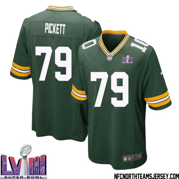Ryan Pickett No 79 Green Bay Packers Super Bowl Lviii Home Game Jersey Mens – Replica