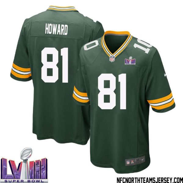 Desmond Howard No 81 Green Bay Packers Super Bowl Lviii Home Game Jersey Mens – Replica