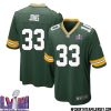 Aaron Rodgers No 12 Green Bay Packers Super Bowl Lviii Home Game Jersey Mens – Replica