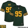 De?Vondre Campbell No 59 Green Bay Packers Alternate Jersey Green Youth – Replica