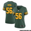 Justin Hollins No 47 Green Bay Packers Alternate Jersey Green Womens – Replica