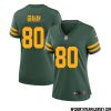 Jim Taylor No 33 Green Bay Packers Alternate Jersey Green Womens – Replica