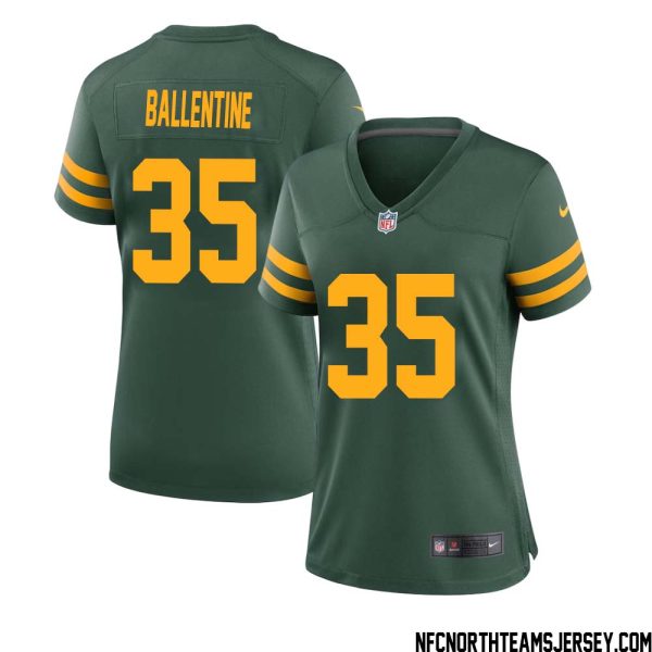 Corey Ballentine No 35 Green Bay Packers Alternate Jersey Green Womens – Replica