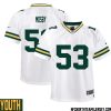 Arnie Herber No 66 Green Bay Packers Away Game Jersey Youth White – Replica