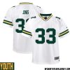 Aaron Rodgers No 12 Green Bay Packers Away Game Jersey Youth White – Replica