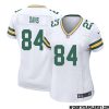 Tucker Kraft No 85 Green Bay Packers Away Game Jersey Womens White – Replica