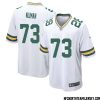 Zach Tom No 50 Green Bay Packers Away Game Jersey Mens White – Replica