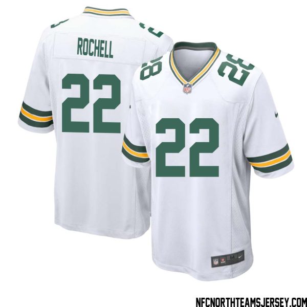 Robert Rochell No 22 Green Bay Packers Away Game Jersey Mens White – Replica