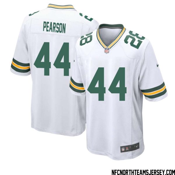 Henry Pearson No 44 Green Bay Packers Away Game Jersey Mens White – Replica