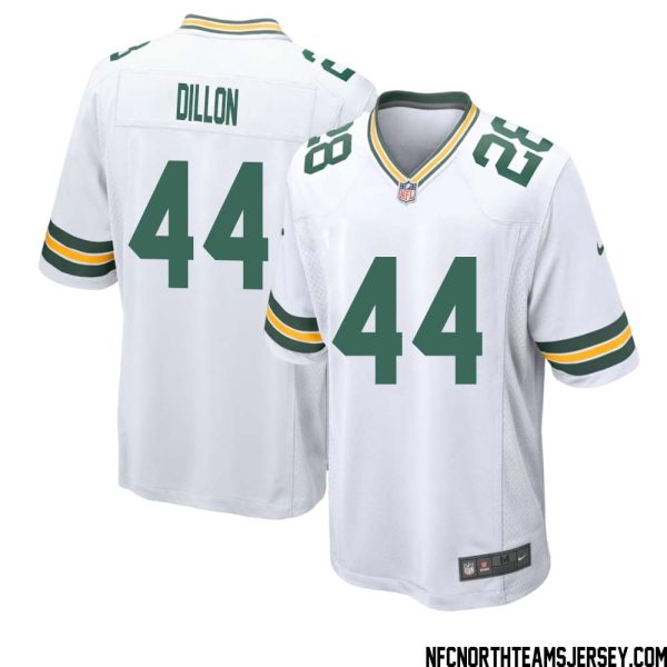 Bobby Dillon No 44 Green Bay Packers Away Game Jersey Mens White – Replica