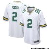 Anders Carlson No 17 Green Bay Packers Away Game Jersey Mens White – Replica