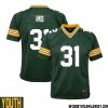 Aaron Rodgers No 12 Green Bay Packers Home Game Jersey Youth – Replica