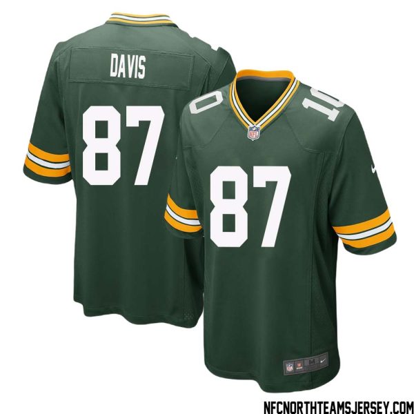 Willie Davis No 87 Green Bay Packers Home Game Jersey Mens – Replica