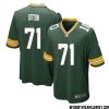 Josh Myers No 71 Green Bay Packers Home Game Jersey Mens – Replica