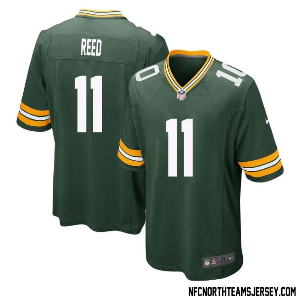 Jayden Reed No 11 Green Bay Packers Home Game Jersey Mens – Replica
