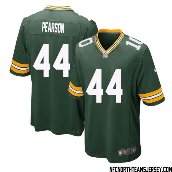 Henry Pearson No 44 Green Bay Packers Home Game Jersey Mens – Replica