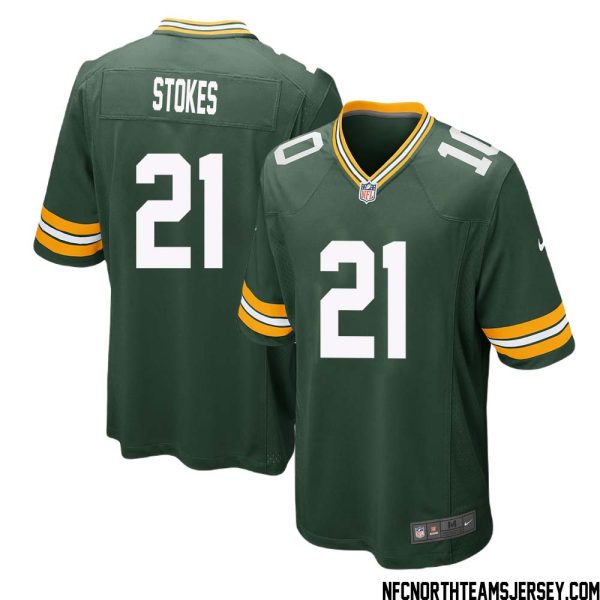 Eric Stokes No 21 Green Bay Packers Home Game Jersey Mens – Replica