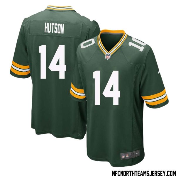 Don Hutson No 14 Green Bay Packers Home Game Jersey Mens – Replica