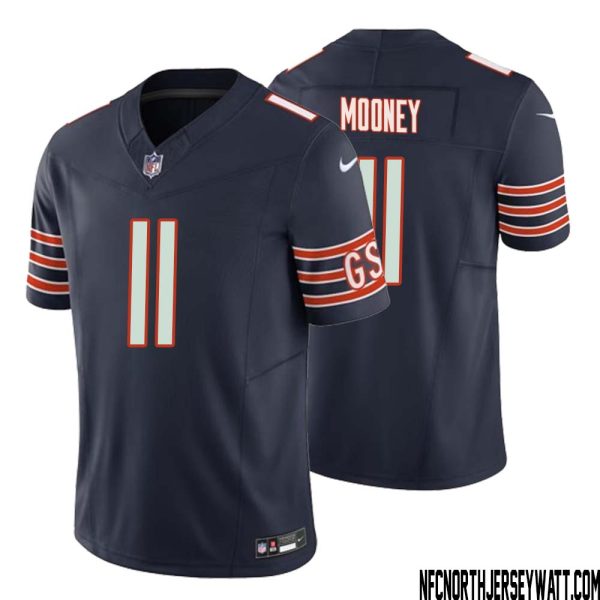 Darnell Mooney No 11 Men Navy Chicago Bears Vapor F.u.s.e. Limited Jersey – Replica