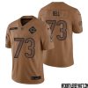 Trace Armstrong No 93 Men Brown Chicago Bears 2023 Salute To Service Retired Player Limited Jersey – Replica