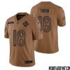 Roschon Johnson No 30 Men Brown Chicago Bears 2023 Salute To Service Retired Player Limited Jersey – Replica