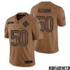 DeMarquis Gates No 43 Men Brown Chicago Bears 2023 Salute To Service Retired Player Limited Jersey – Replica