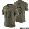 Tyrique Stevenson No 29 Men Olive Chicago Bears 2022 Salute To Service Retired Player Limited Jersey – Replica