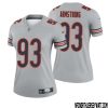 Travis Bell No 73 Women Silver Chicago Bears Inverted Legend Jersey – Replica