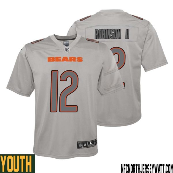 Allen Robinson Ii No 12 Youth Gray Chicago Bears Atmosphere Fashion Game Jersey – Replica