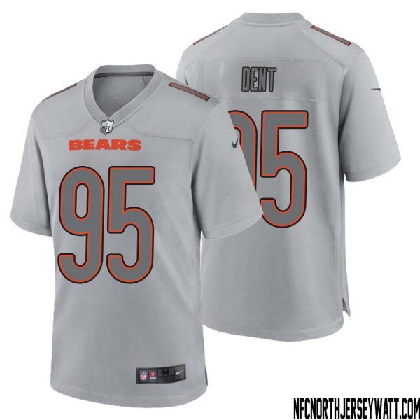 Richard Dent No 95 Men Gray Chicago Bears Atmosphere Fashion Game Jersey – Replica
