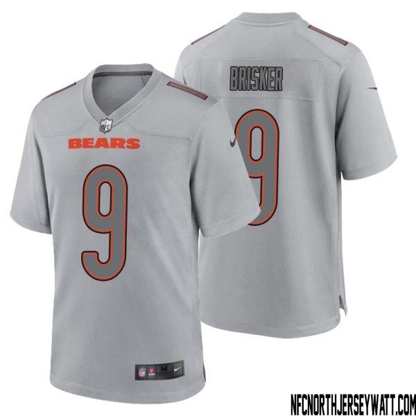 Jaquan Brisker No 9 Men Gray Chicago Bears Atmosphere Fashion Game Jersey – Replica