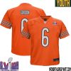 Lance Briggs No 55 Chicago Bears Super Bowl Lviii Alternate Game Jersey Orange For Youth – Replica