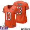 Joejuan Williams No 30 Chicago Bears Super Bowl LVIII Alternate Game Jersey Orange for Women – Replica