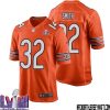 Teven Jenkins No 76 Chicago Bears Super Bowl LVIII Alternate Game Jersey Orange for Men – Replica