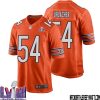 Bronko Nagurski No 3 Chicago Bears Super Bowl LVIII Alternate Game Jersey Orange for Men – Replica