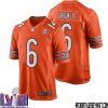 Andrew Billings No 97 Chicago Bears Super Bowl Lviii Alternate Game Jersey Orange For Men – Replica