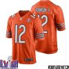 Alshon Jeffery No 17 Chicago Bears Super Bowl Lviii Alternate Game Jersey Orange For Men – Replica