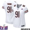 Willie Gault No 83 Chicago Bears Super Bowl LVIII Away Game Jersey White for Women – Replica