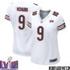 Joe Fortunato No 31 Chicago Bears Super Bowl Lviii Away Game Jersey White For Women – Replica
