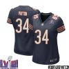William Perry No 72 Chicago Bears Super Bowl Lviii Home Game Jersey Navy For Women – Replica